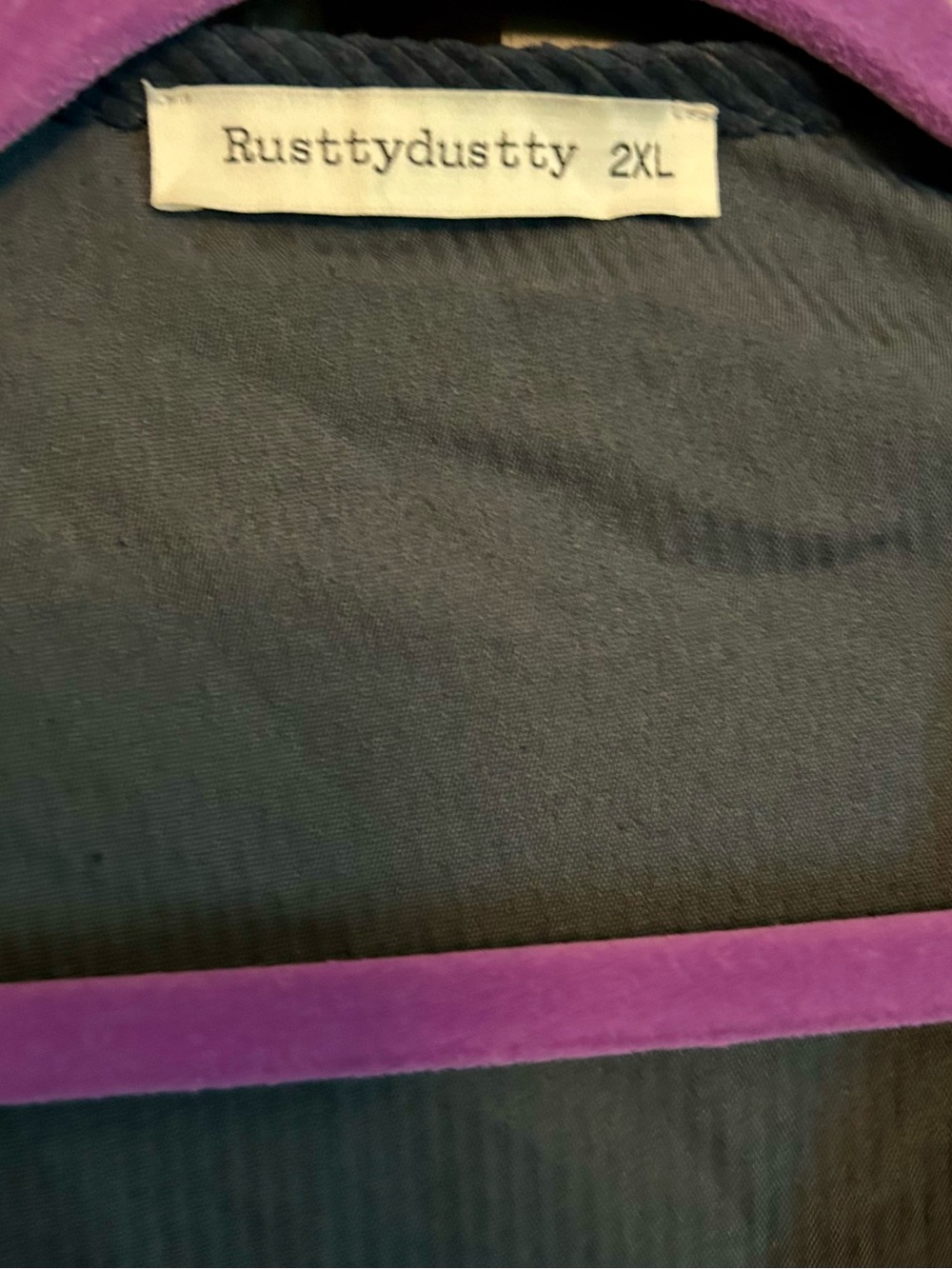 Slate Blue Embroidered Open-Front Jacket - Picture 3 of 4